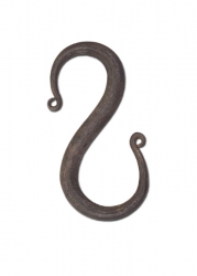 S-Haken aus geschmiedetem Eisen, klein (1 Stck)