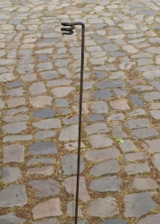 Fackelhalter aus Stahl, handgeschmiedet