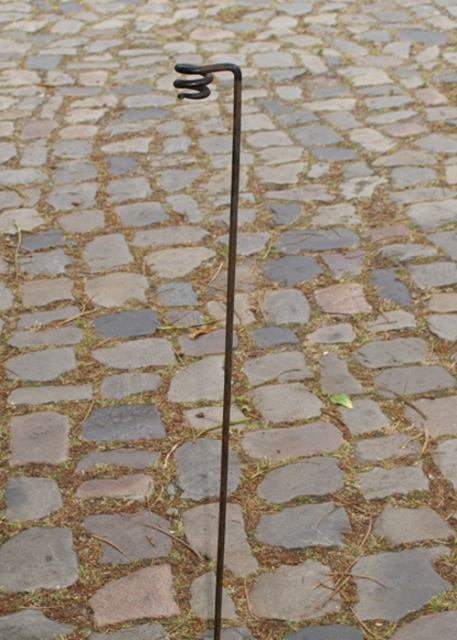 Fackelhalter aus Stahl, handgeschmiedet