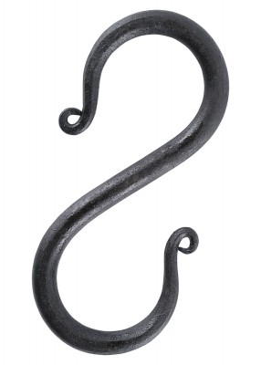 S-Haken aus geschmiedetem Eisen, klein (5 Stck)