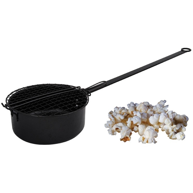 Popcorn Pfanne in sehr guter Qualitt, stabile Ausfhrung.