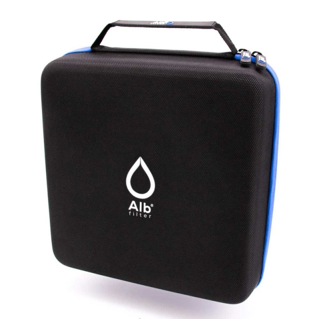 Alb Filter FUSION Active+Nano Trinkwasserfilter, Farbe Silber | Camping-Set: Mobil mit Koffer