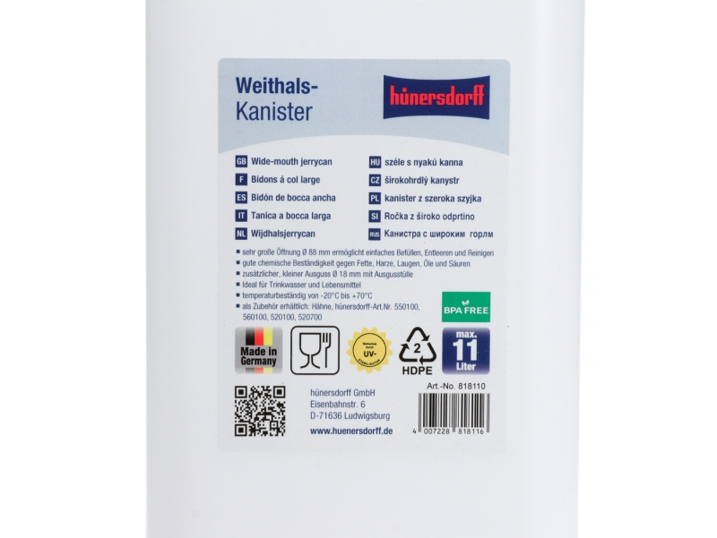 Huenersdorff Weithalskanister - 22 Liter