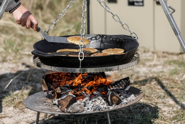 Feuerpfanne fp50h-t mit zwei Henkeln