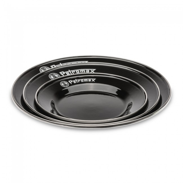Petromax Emaille Teller schwarz 2 Stck im Set (26 cm)