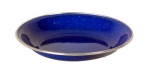 Emaille Teller - tief, 20 cm, blau
