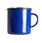 Emaille Tasse - 360 ml, blau