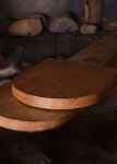 Steckstuhl aus massivem Hartholz