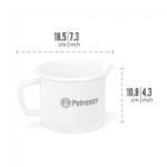 Petromax Emaille Milchtopf wei (1 Liter)