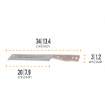 Petromax Brotmesser 20 cm mit Wellenschliff